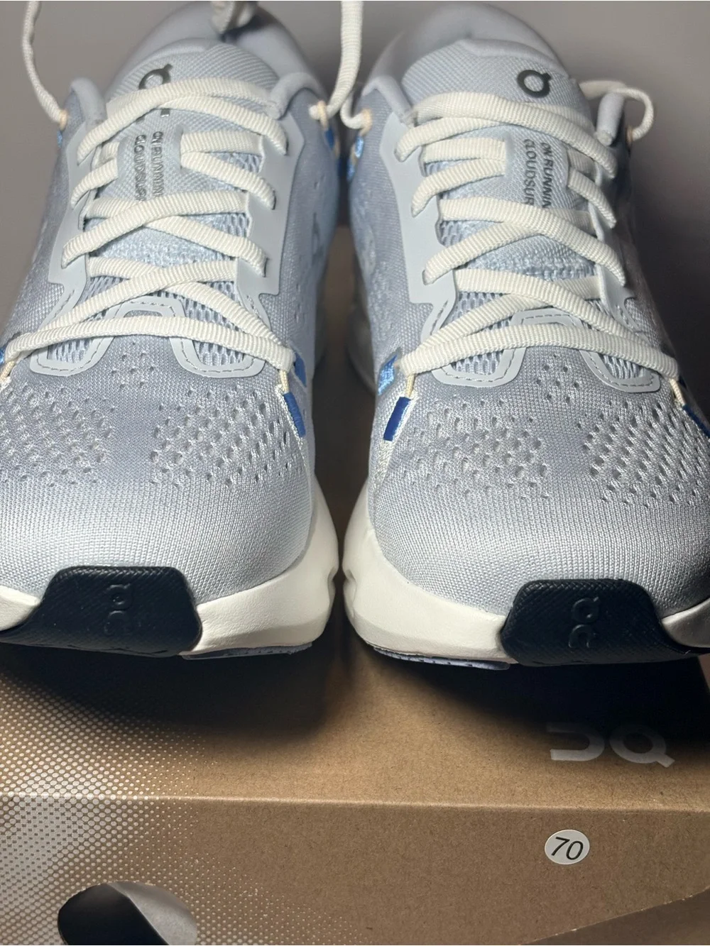 On Cloudsurfer 2  Light Blue Running Shoe brand new in box ( size 8 woman ) - Picture 4 of 16